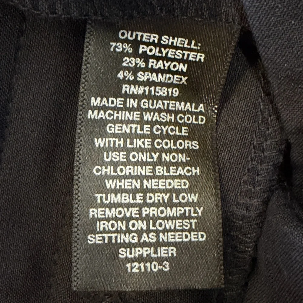 Worthington Modern Straight Leg Navy Blue Trouser Pants Size 12 NWT - Picture 7 of 8